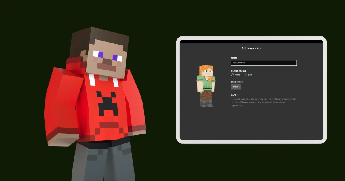 Cover Image for How to Upload Minecraft skins from Customuse